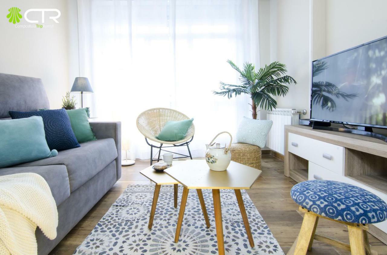 Ferienwohnung Apartamento Con Excelente Conexion & Garaje Santiago de Compostela Exterior foto