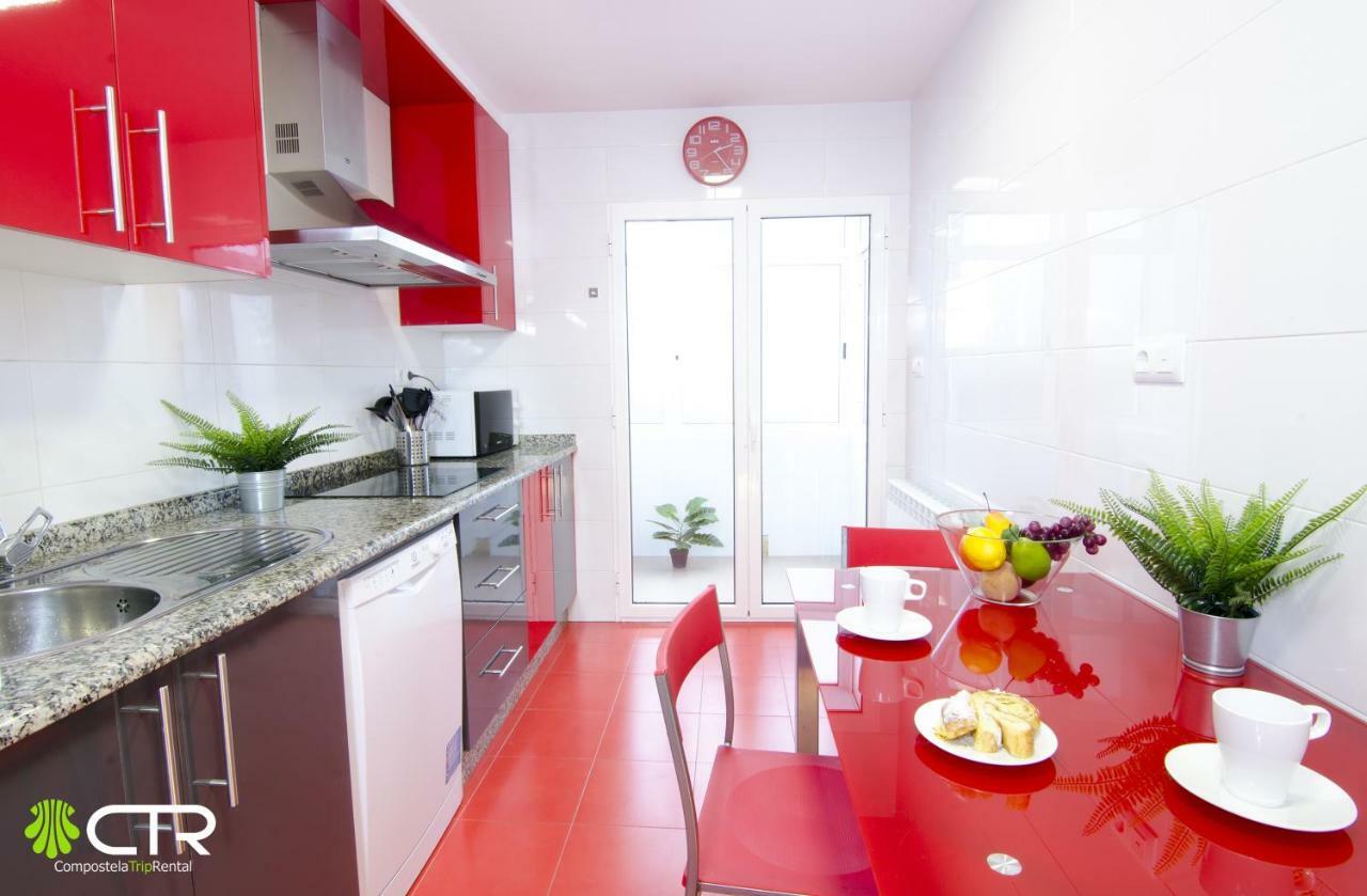 Ferienwohnung Apartamento Con Excelente Conexion & Garaje Santiago de Compostela Exterior foto
