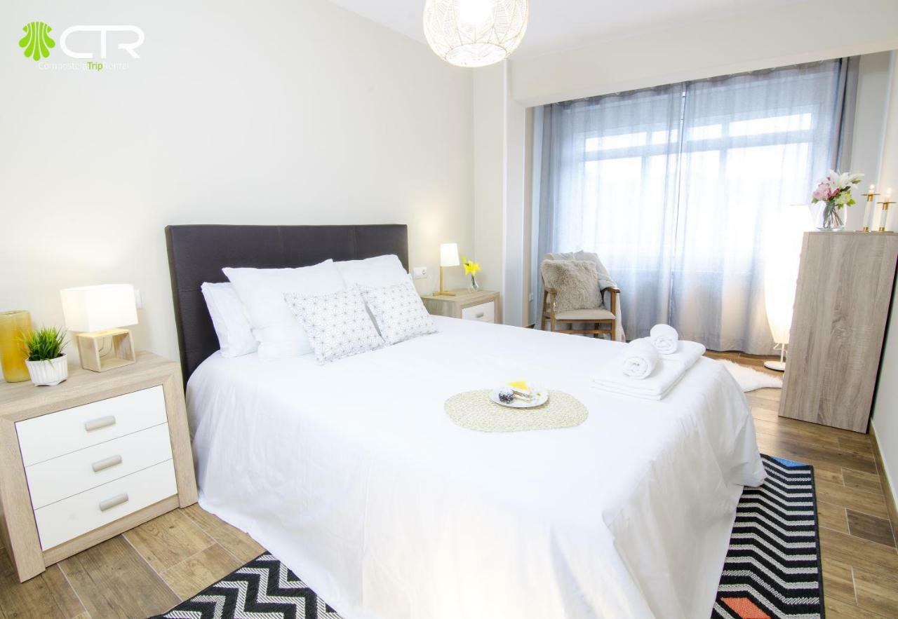 Ferienwohnung Apartamento Con Excelente Conexion & Garaje Santiago de Compostela Exterior foto